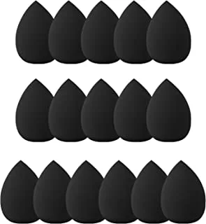 Xing-Ruiyang Foundation Blending Makeup Egg Sponge مجموعة من 16 قطعة ، أسود