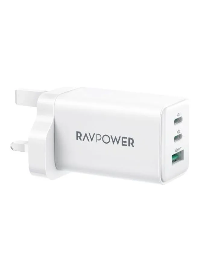 RAVPOWER Wall Charger 1A2C GaN PD 65W White