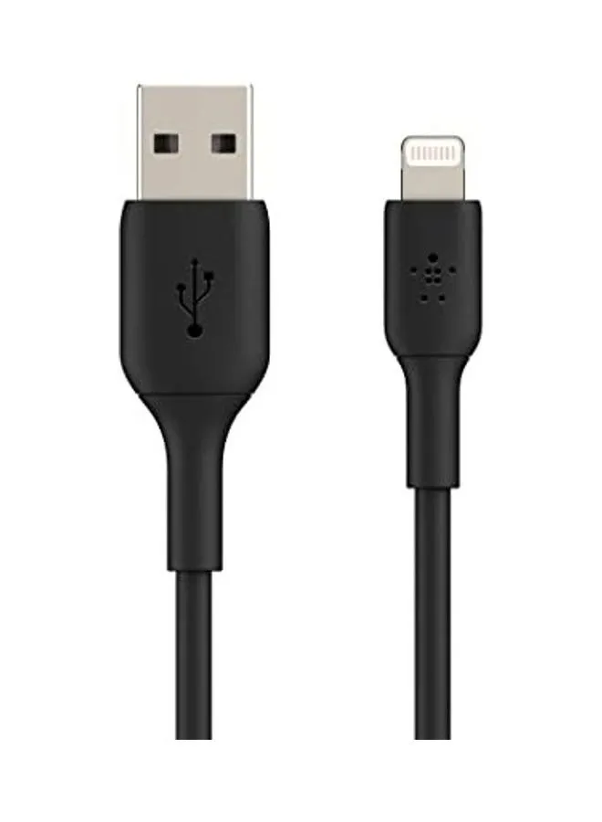 belkin Braided iPhone Charging Cable, USB A To Lightning Cable (Boost Charge To USB For iPhone, iPad, Airpods) MFI-Certified Apple Cable, (1M) Black