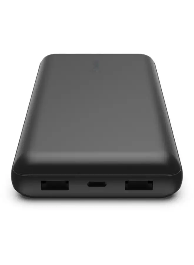 belkin BoostCharge Power Bank, Usb-C Portable Charger With 1 Usb-C Port And 2 Usb-A Ports, Battery Pack For Up To 15W Charging, Iphone Power Bank, Samsung Power Bank, Charging For Airpods And Ipad Black