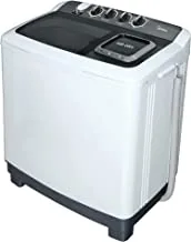 Midea 12 kg Twin Tub Washing Machine with 400 RPM Spin Speed | Model No TW120ADN(B) with 2 Years Warranty
