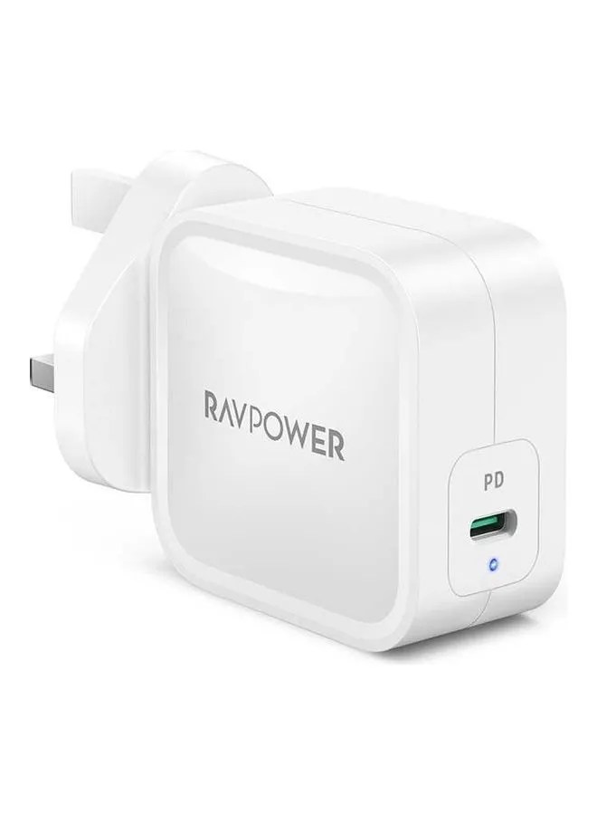 RAVPOWER Pioneer Wall Charger Adapter White