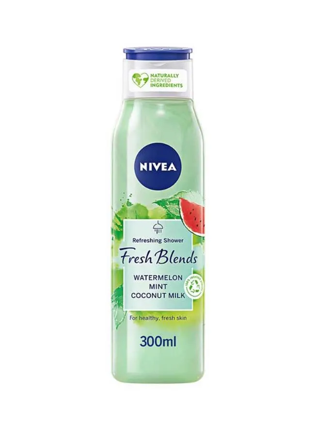 Nivea Fresh Blends Refreshing Shower Gel Watermelon Mint Coconut Milk 300ml