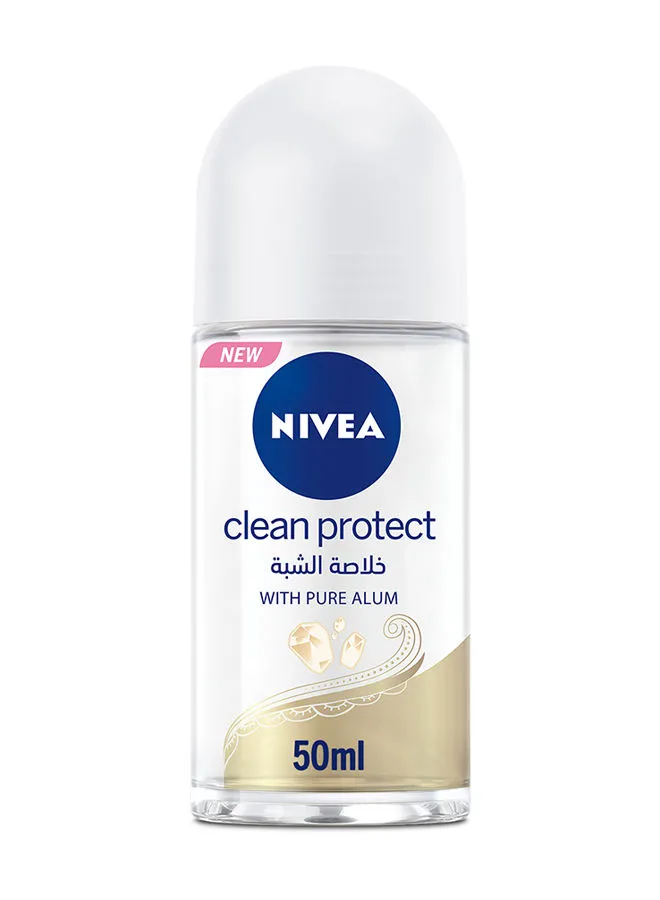 Nivea Clean Protect With Pure Alum Antiperspirant For Women Roll-on 50ml