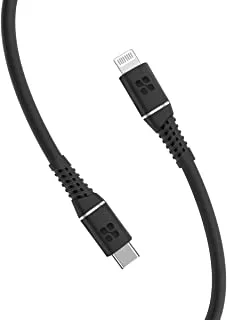 Promate 20W USB-C to Lightning Power Delivery Cable, 120 cm Length, Black