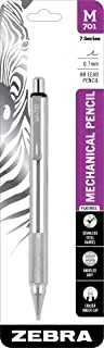 Zebra M-701 Stainless Steel Mechanical Pencil, 0.7mm Point Size, Standard HB Lead, 1-Count
