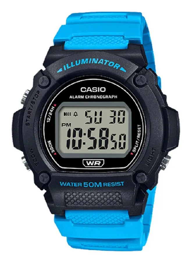 CASIO Men's Resin Digital Wrist Watch W-219H-2A2VDF