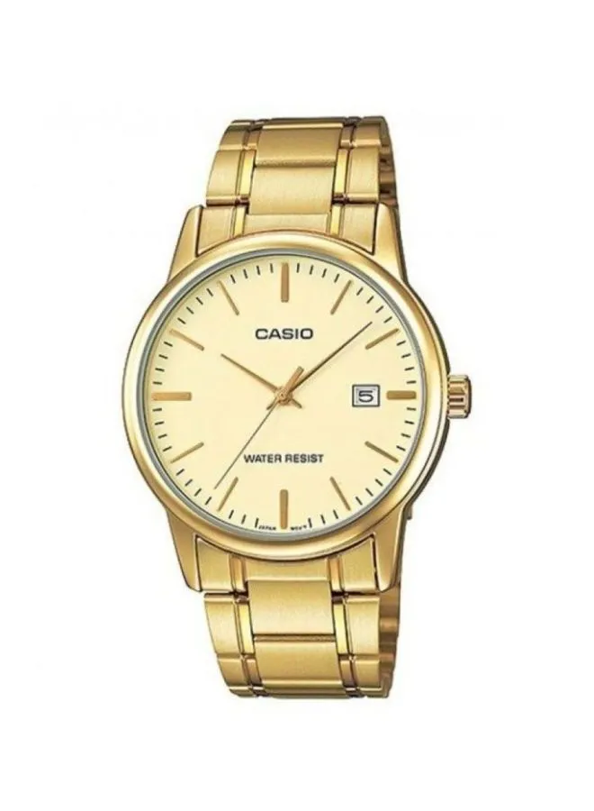 CASIO Women's Stainless Steel Analog Wrist Watch LTP-V002G-9AUDF - 38 mm - Gold