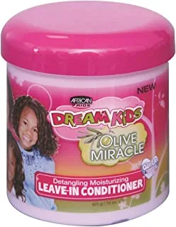 African Pride Dream Kids Olive Miracle Detangling Moisturizing Leave-In Conditioner, 15 oz (425g)