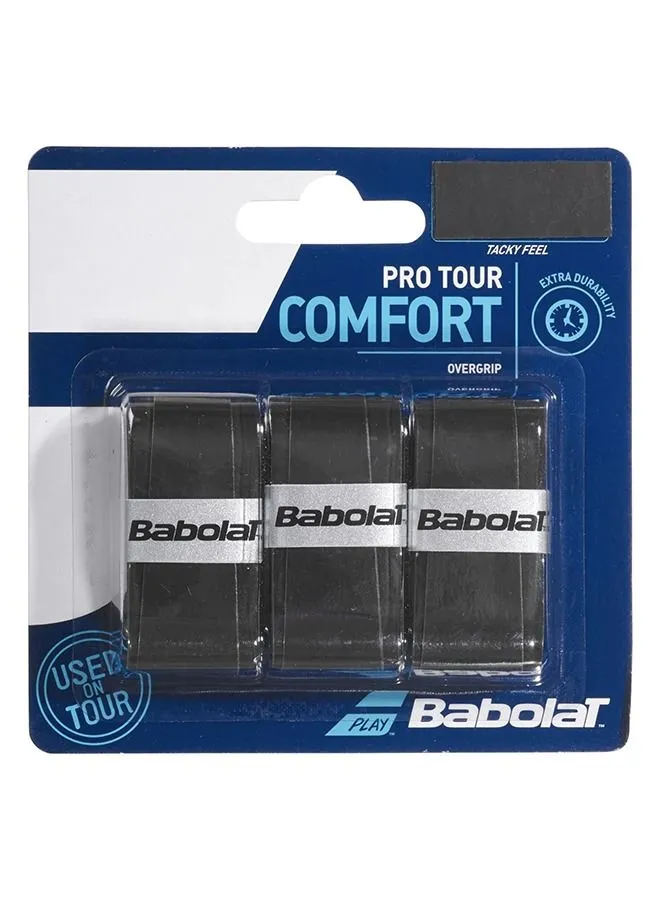 BabolaT Overgrip For Tennis Racquets 3 Pieces Black