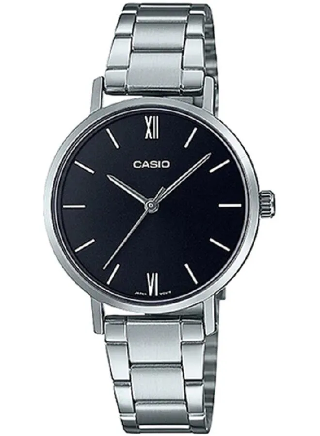 CASIO Stainless Steel Analog Wrist Watch LTP-VT02D-1AUDF