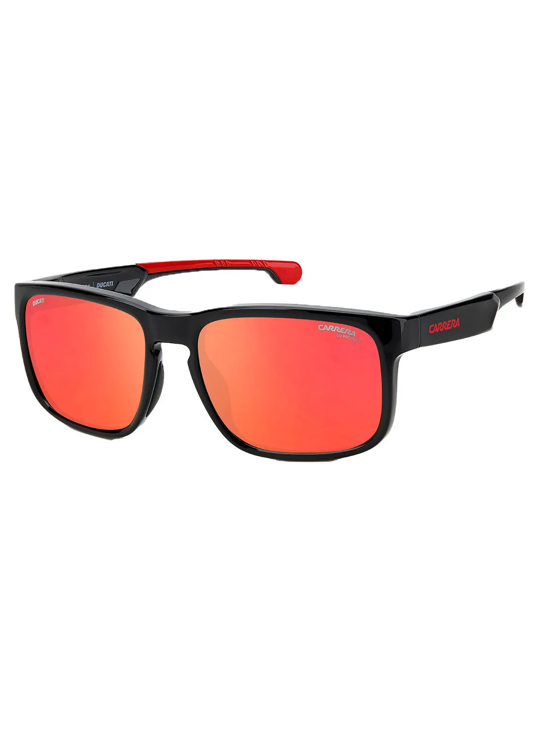 Carrera Men Square Sunglasses CARDUC 001/S  BLACK RED 57