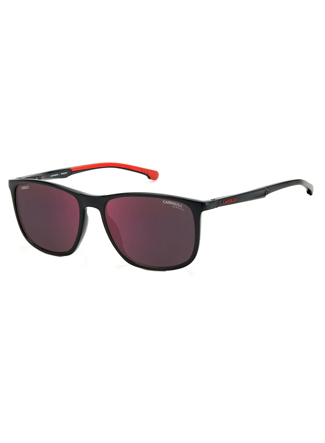 Carrera Men Rectangular Sunglasses CARDUC 004/S  BLACK RED 57