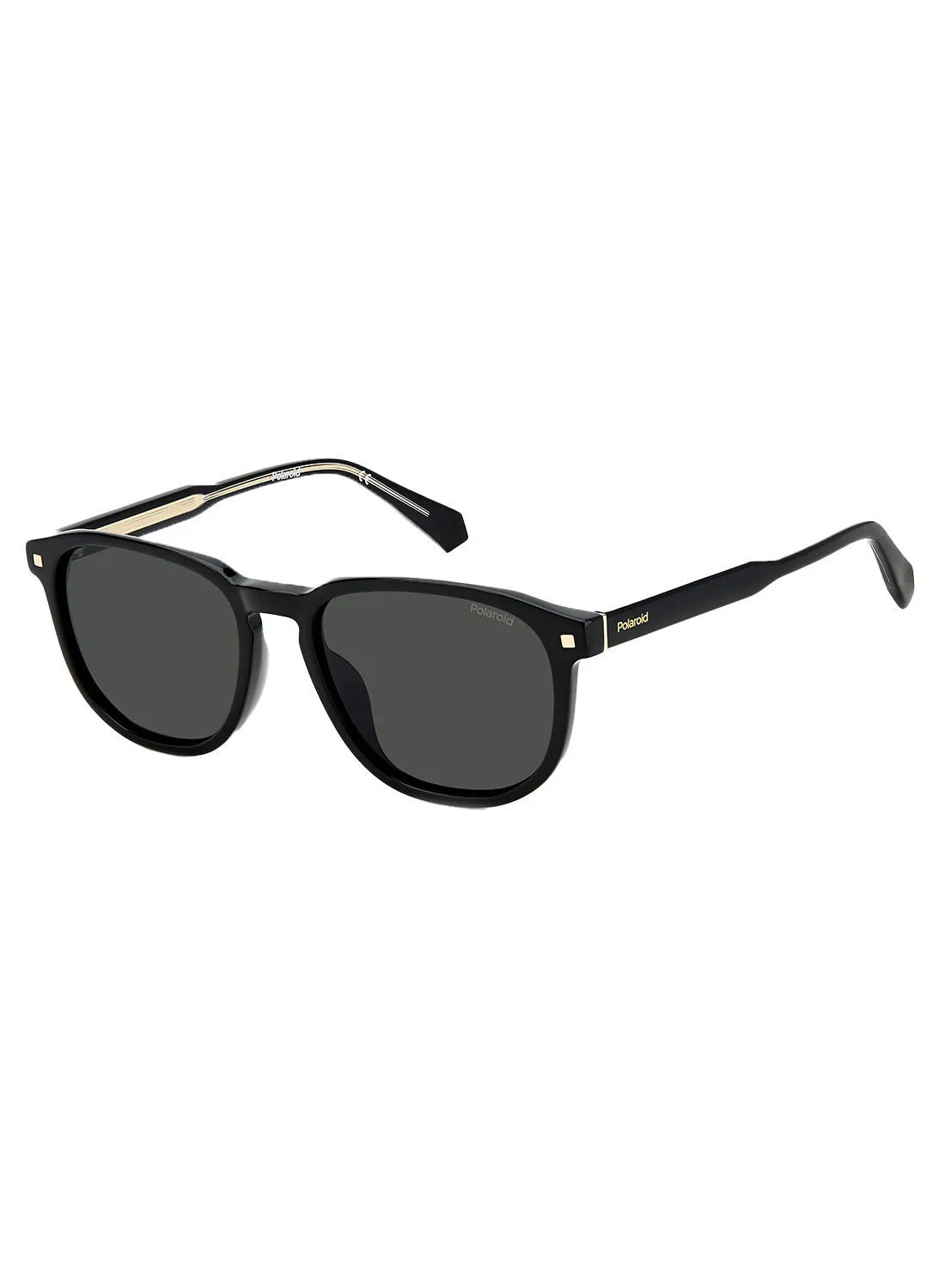 Polaroid Men Rectangular Sunglasses PLD 4117/G/S/X  BLACK 55
