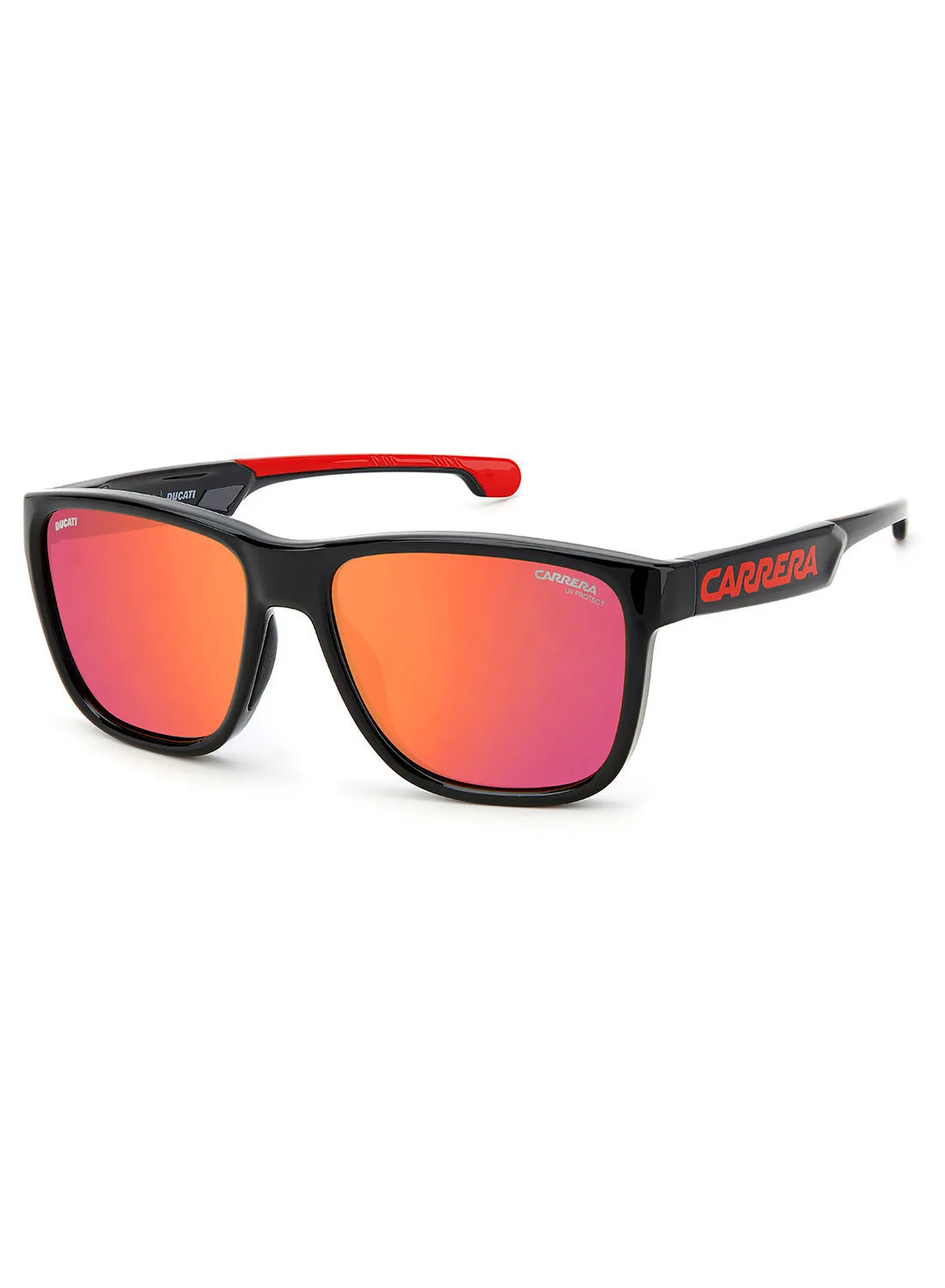 CARRERA نظارة شمسية مستطيلة للرجال CARDUC 003 / S RED BLACK 57