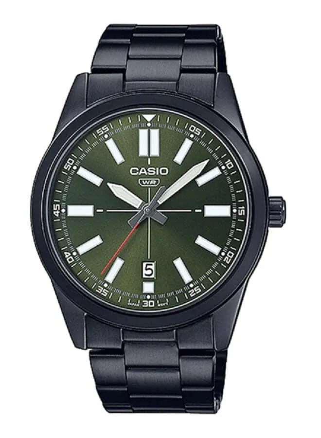 CASIO Stainless Steel Analog Wrist Watch MTP-VD02B-3EUDF