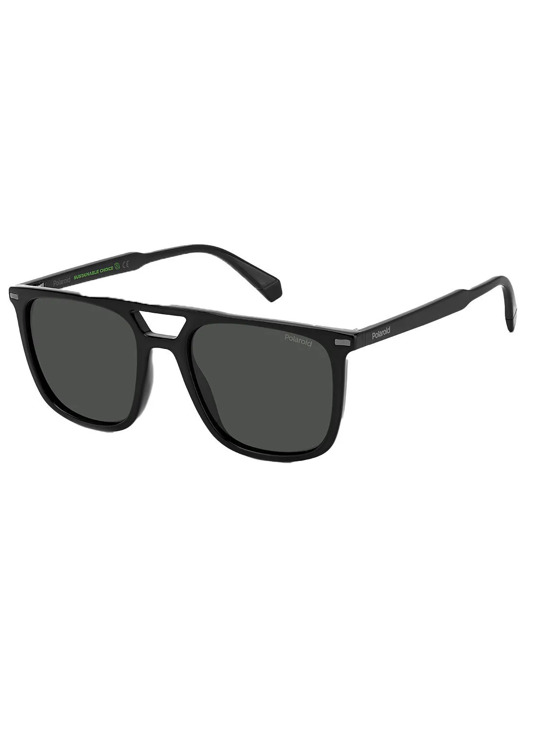 Polaroid Women Square Sunglasses PLD 4123/S  BLACK 53