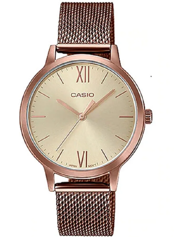 CASIO Stainless Steel Analog Wrist Watch LTP-E157MR-9ADF