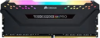 Corsair CMW32GX4M2Z2933C16 Vengeance RGB PRO 32 جيجابايت (2 × 16 جيجابايت) DDR4 2933 ميجاهرتز C16 XMP 2.0 Enthusiast RGB LED مجموعة الذاكرة المضيئة - أسود