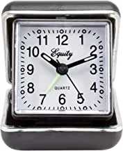 Equity by La Crosse 20080 Folding Travel Quartz Alarm Clock, Black