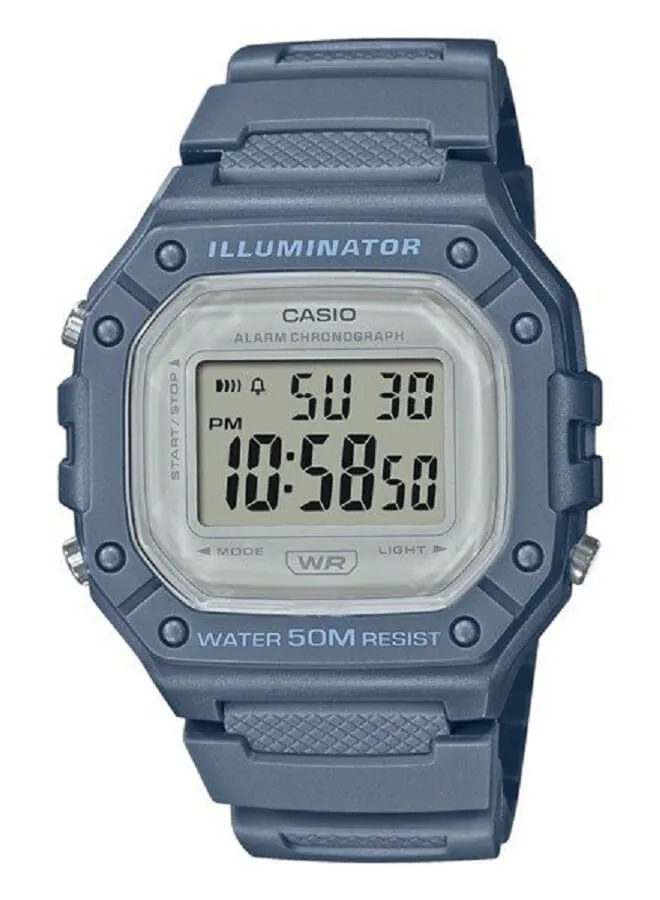 CASIO Resin Digital Wrist Watch W-218HC-2AVDF