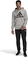adidas Men's M BL FT HD TRACKSUIT, Top:medium grey heather/black Bottom:BLACK/WHITE, S