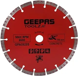 Geepas Segmented Concrete Cutting Blade, 230 mm x 22.2 mm Size