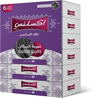 Excellence Facial Tissue 90 Sheets x 2-Ply - Pack of 6