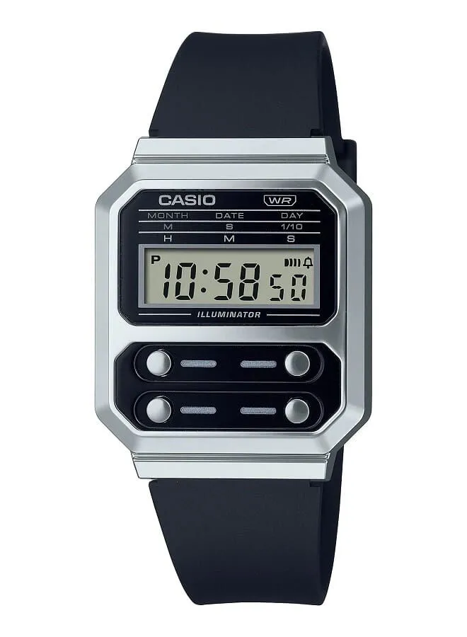 CASIO Unisex Vintage Resin Digital Wrist Watch A100WEF-1ADF