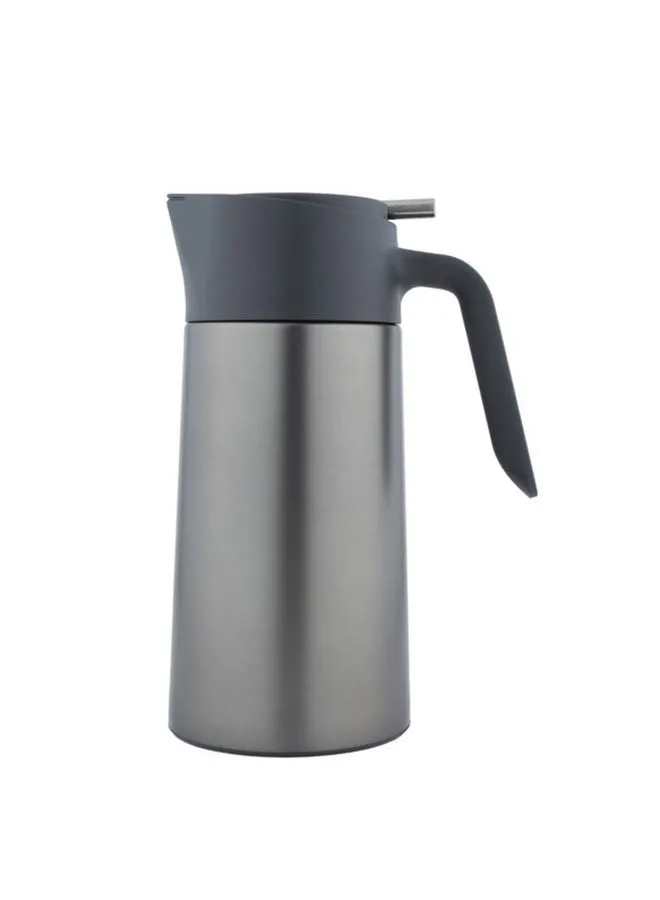 Alsaif Stainless Steel Coffee And Tea Vacuum Flask 1.0 Liter Grey