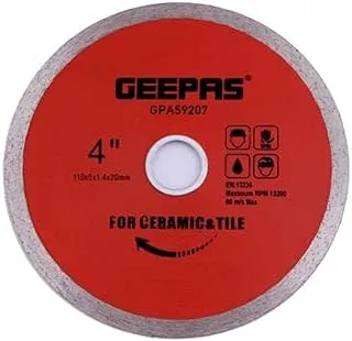 Geepas Segmented Concrete Cutting Blade, 115 mm x 22.2 mm Size