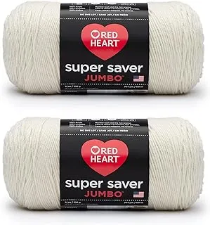 خيوط جامبو من Red Heart Super Saver ، عبوتان ، عدد 2 من Aran