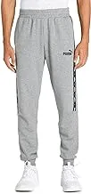 Puma ESS+ Tape Sweatpants TR cl, Men's Knitted Pants, Medium Gray Heather, M