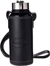 Al Rimaya Stainless Steel Water Bottle with Cover, 800 ml Capacity, Black