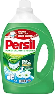 Persil Power Gel Liquid Laundry Detergent, With Deep Clean Technology, White Flower, 2.9L