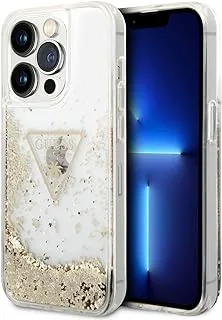 Guess Liquid Glitter Triangle Hard Case for iPhone 14 Pro Max (6.7