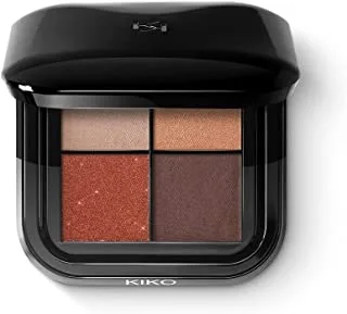 KIKO Milano Bright Quartet Eyeshadow Palette 03 | Palette With Four Baked Eyeshadows For Wet And Dry Use