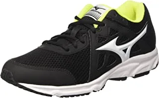 Mizuno K1GA170301 Spark Men's Running Shoes, Black/White/Safety Yellow