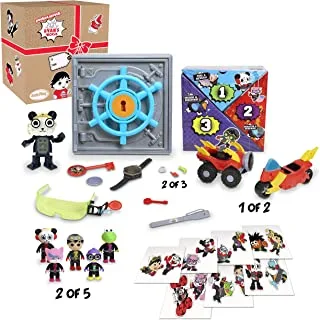 RYAN'S WORLD 79263 Mystery Spy Vault, Kids' Play Figures, Collectible Figures, for Kids Aged 3 year and Up