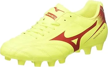 MIZUNO P1GA182445 MONARCIDA NEO MD SAFETYYEL Men's Football Shoes, Safety Yellow/Mars Red