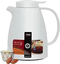 Leema Saar Tea and Coffee Thermos, 0.65 Liter Capacity, White
