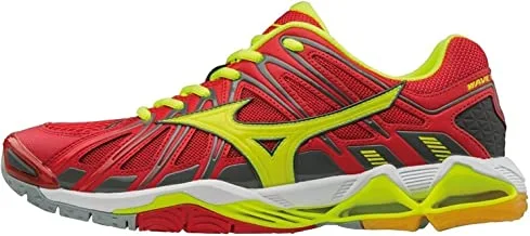 ميزونو V1Ga181201 حذاء جري توراندو X2 للرجال ، مقاس UK9 ، أحمر / أبيض / أصفر
