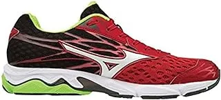Mizuno J1GC173302 WAVE CATALYST Men's Running Shoes, Red/Black/White/Green