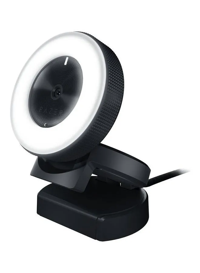 RAZER Kiyo Streaming Webcam - 1080p 30 FPS / 720p 60 FPS, Ring Light w/ Adjustable Brightness, Built-in Microphone, Advanced Autofocus - Classic Black