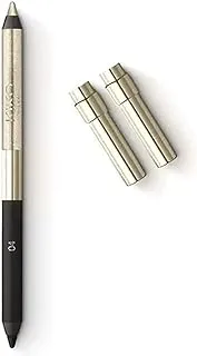 KIKO MILANO - قلم تحديد العيون A Holiday Fable Lasting Duo 04 قلم كحل طويل الأمد على الوجهين: لمسة نهائية غير لامعة ومعدنية