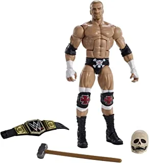 WWE Mattel Elite Triple H Wrestlemania 32 Action Figure Toy, multicolor