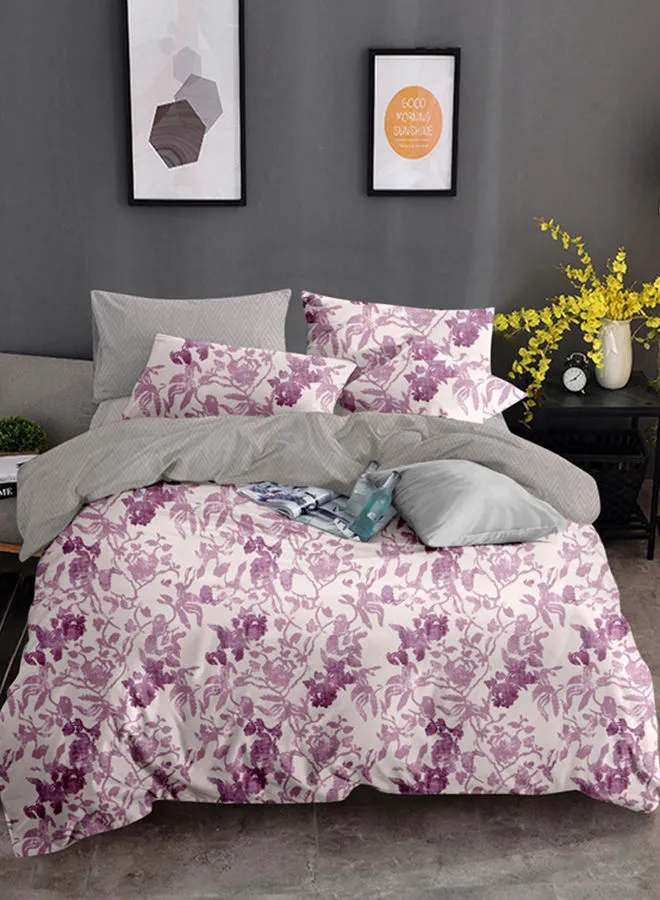 Amal Comforter Set King Size All Season Everyday Use Bedding Set Extra Soft Microfiber 3 Pieces 1 Comforter 2 Pillow Covers  Light Purple