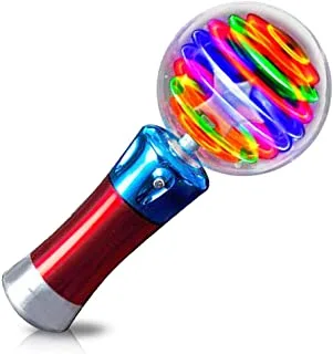 ArtCreativity 7.5 Inch Light Up Magic Ball Toy Wand for Kids - Flashing LED Wand for Boys and Girls - Thrilling Spinning Light Show - Batteries Included - Fun Gift or Birthday Party Favor
