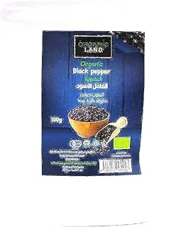 Organic Land Organic Black Pepper Seeds, 100 g