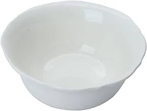 Alsaif Gallery White Round Porcelain Serving Plate 10 Inch